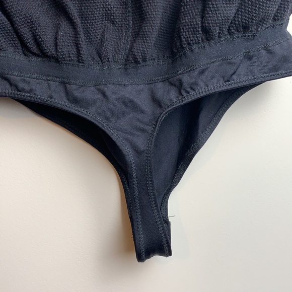 EUC Free People Peek Aye Henley Textured Bodysuit - Picture 7 of 10